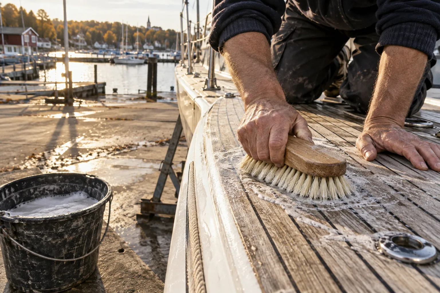 Teakdeck bei Klassikern: Schonende Pflege ohne Schleifen
